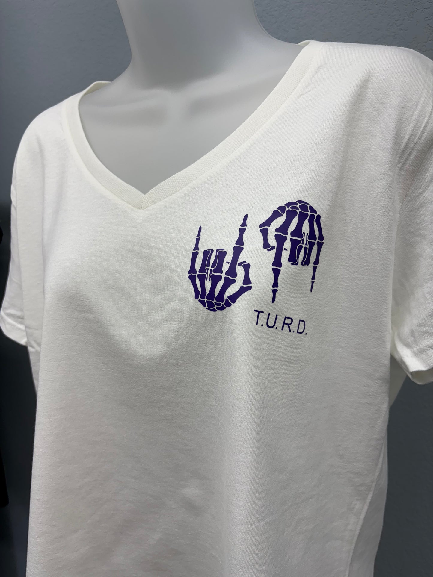 Original Tits Up Rubber Down T- WHITE