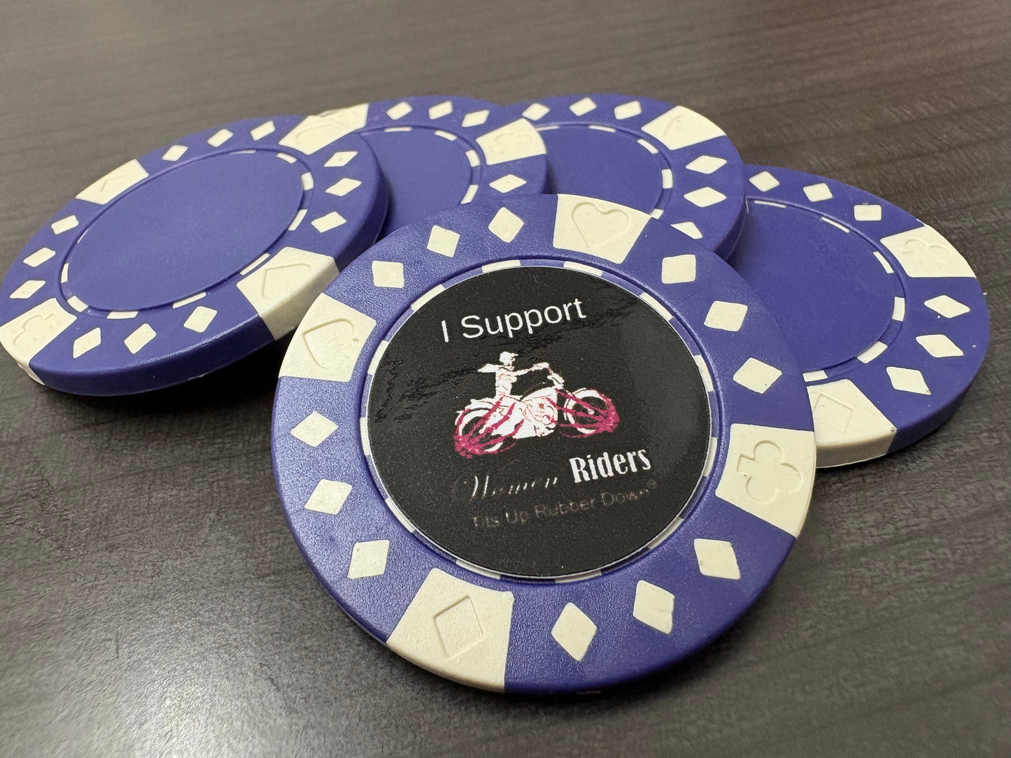 "I Support Women Riders" Poker Chip